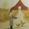 Farm Girl 
48x48"
Oil & Mixed Media

