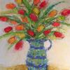 Dr. Kay's Tulips
30x24"
Acrylic & Mixed Media