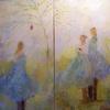 Garden Party - SOLD
Oil on Canvas
2 panels, 36x18" each
Holly Irwin, artist