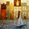 Waterfront Village
30x40"
Oil & Mixed Media

