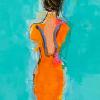 Tangerine Girl
7x5"
mixed media on paper