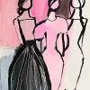 Girlfriends Forever
7x5"
mixed media on paper